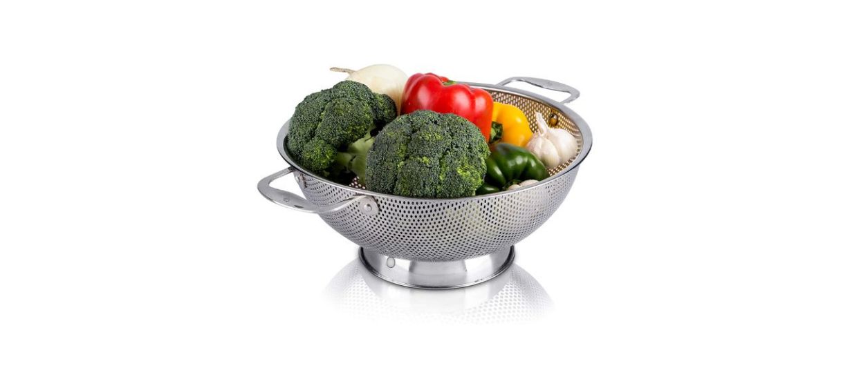 LiveFresh Stainless Steel 5-Quart Colander LiveFresh Stainless Steel 5-Quart Colander