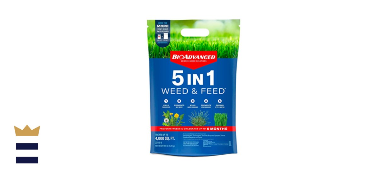 BIOADVANCED 5-in-1 Weed and Feed Lawn Fertilizer