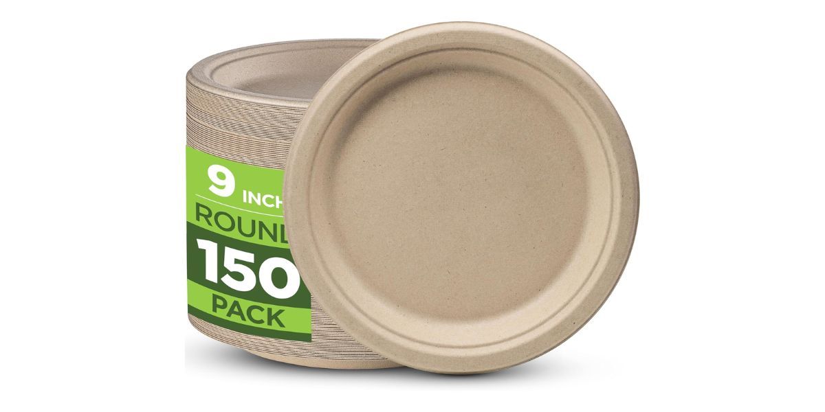 Munfix 100% Compostable Paper Plates