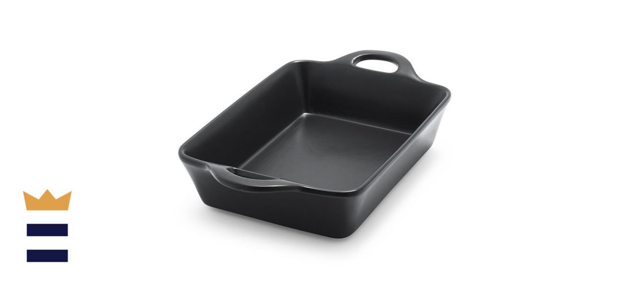 Black Rectangular Stoneware Baker