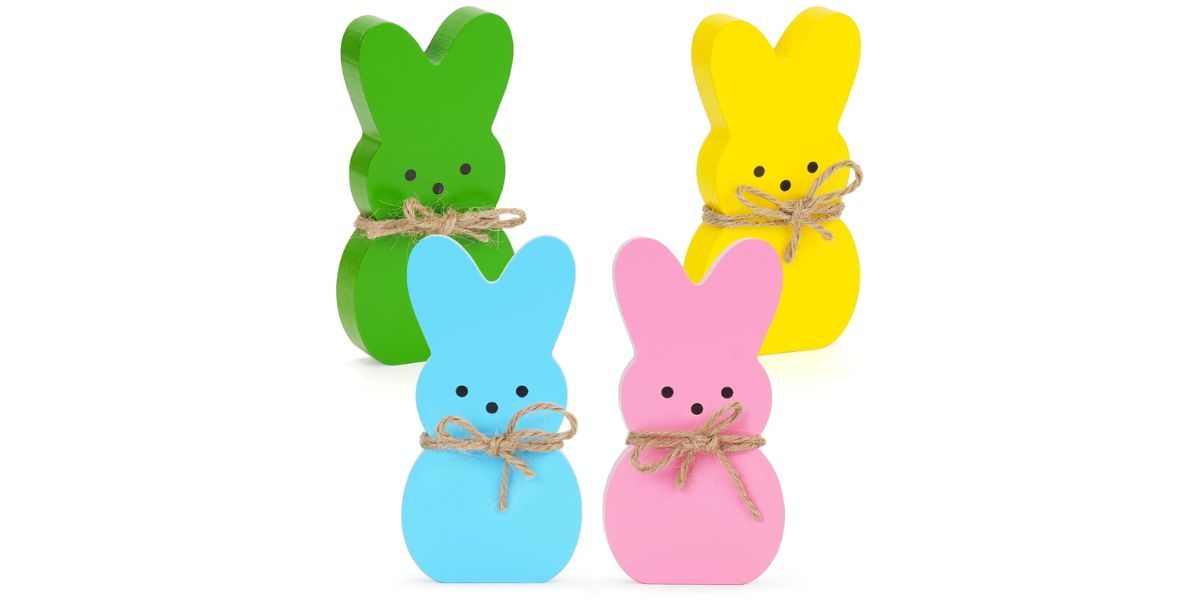 Babycop 4 Pcs Bunny Table Decorations