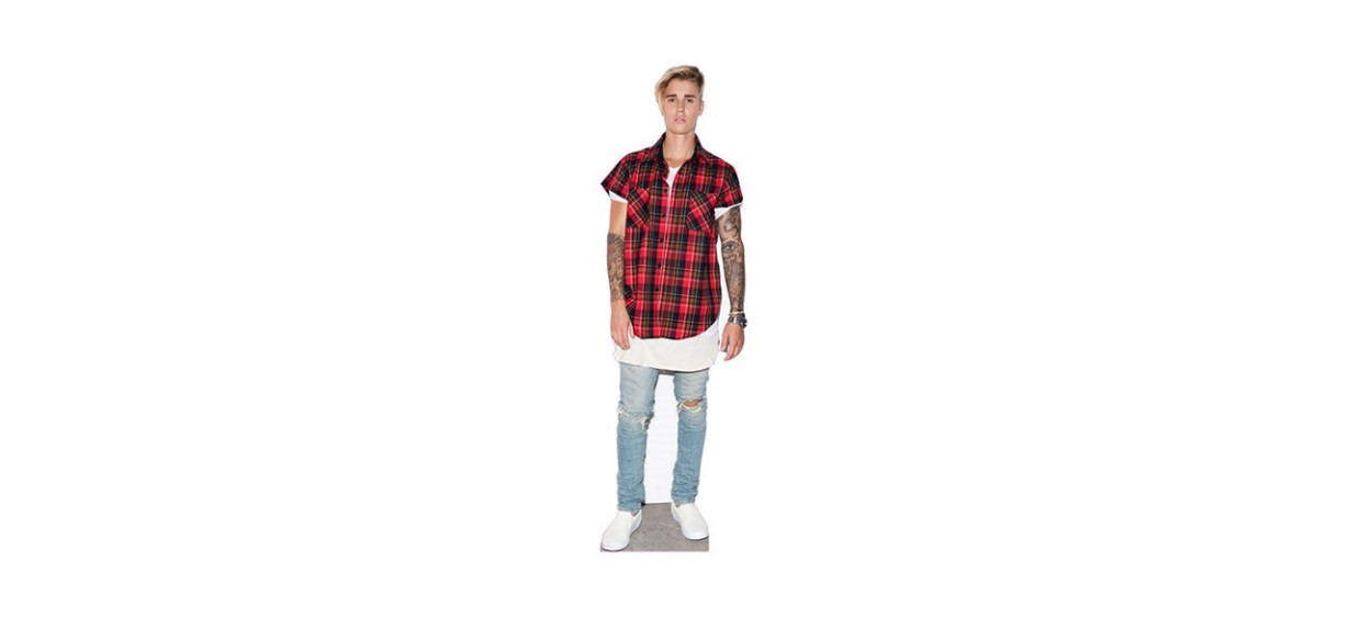 Justin Bieber cardboard cutouts