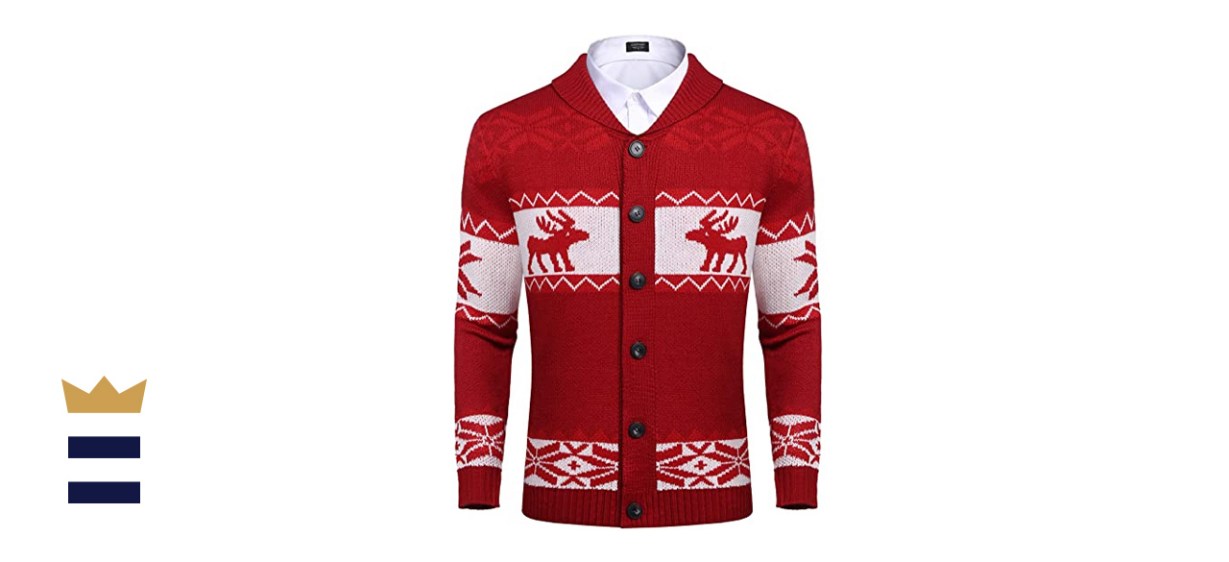 Christmas Cardigan Sweater Shawl by COOFANDY