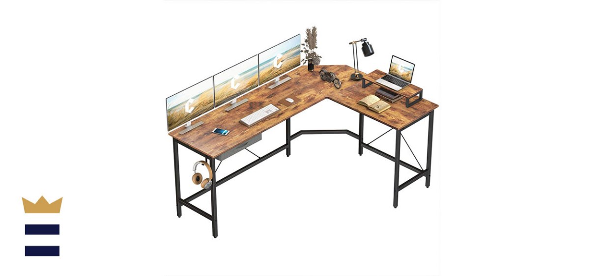 CubiCubi L-Shaped Desk Computer Corner Desk