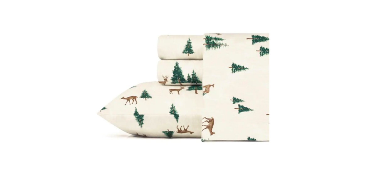 Eddie Bauer Four-Piece Flannel Sheet Set