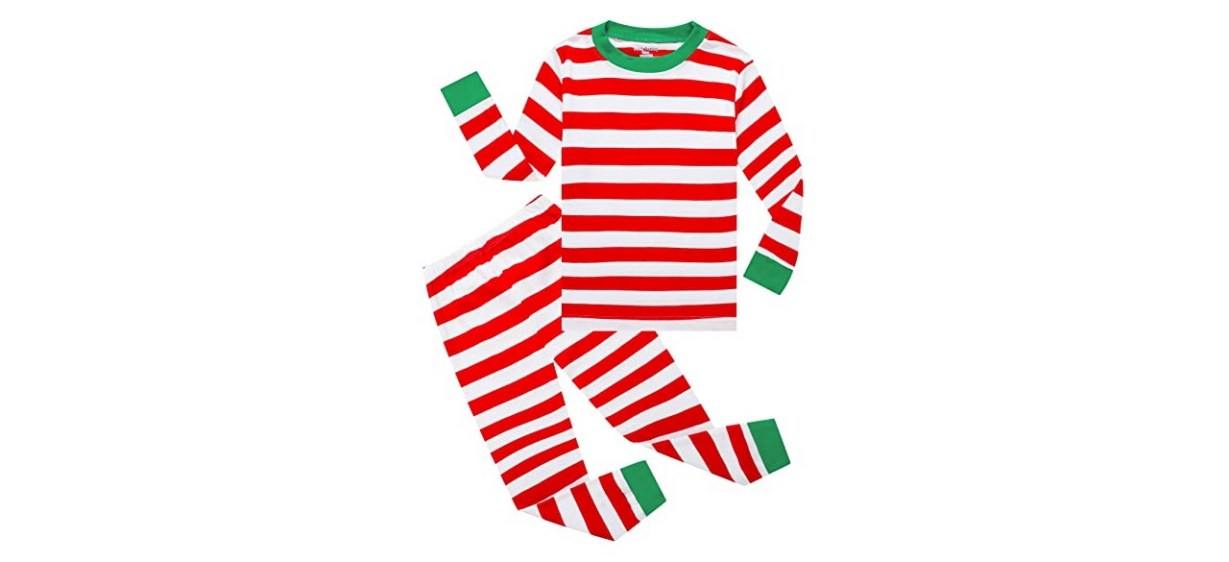 Family Feeling Striped 2-Piece Christmas Pajamas Set
