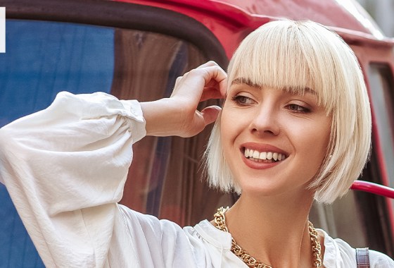 How to style curtain bangs