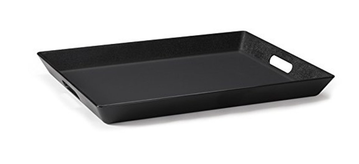 GET RST-1522-BK Black 15x20-Inch Non-Skid Ottoman Tray