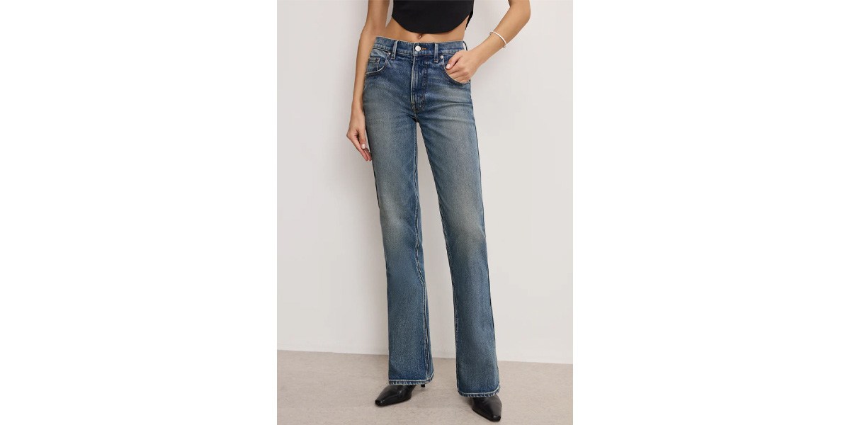 Good American Good Cowboy Bootcut Jeans
