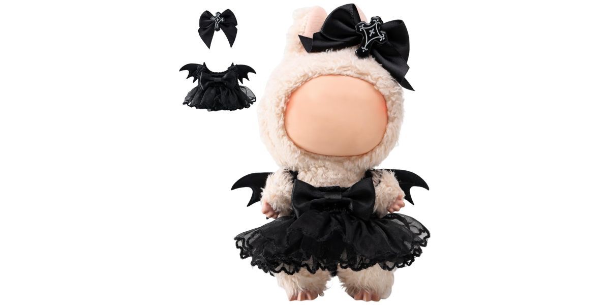 Ankinghor 2-Piece Doll Clothes Black