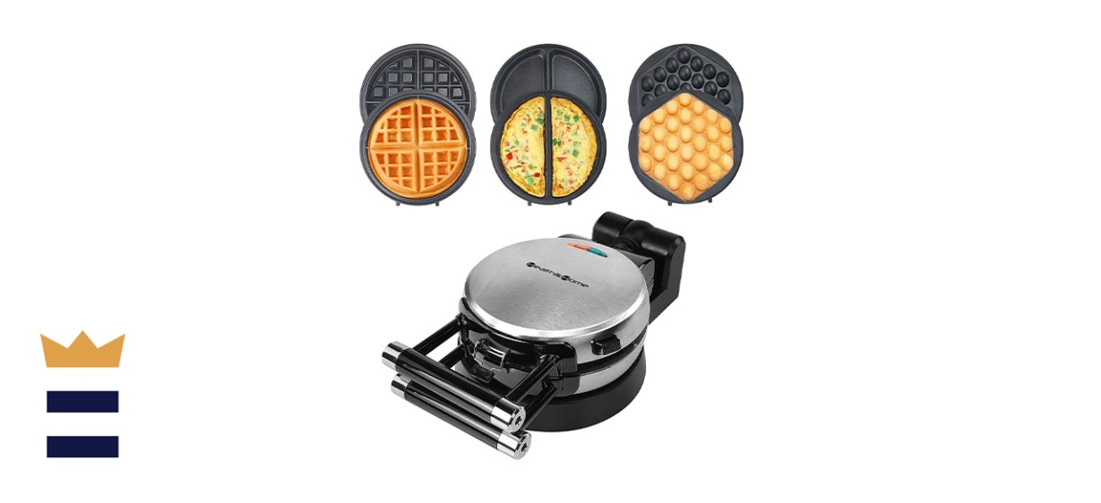 Health and Home 3-in-1 Waffle Maker, Omelet Maker, Egg Waffle