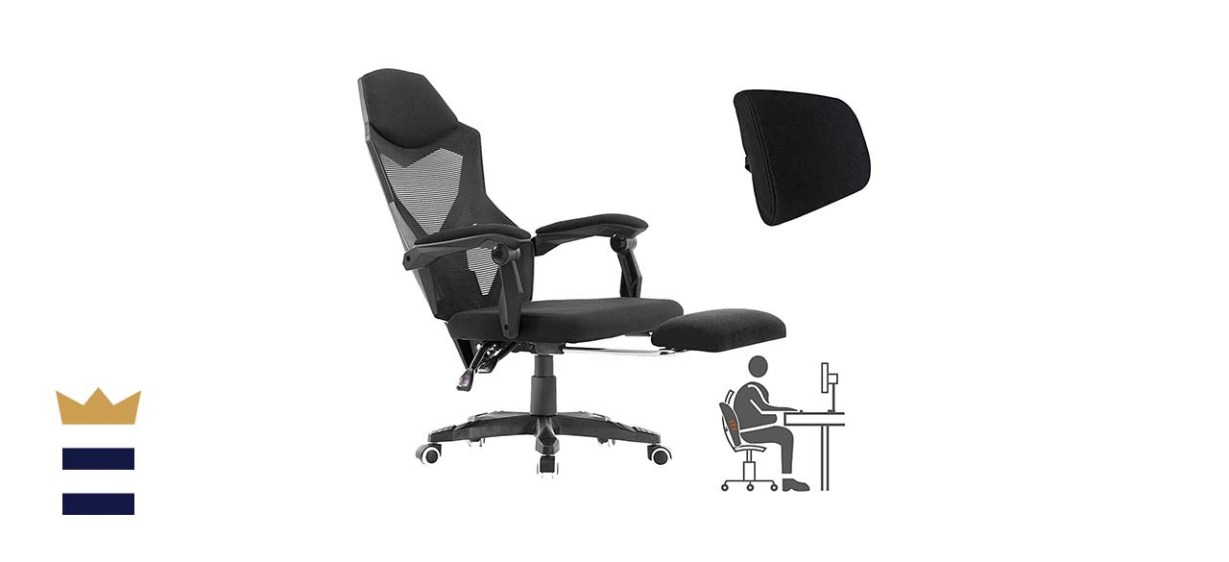 Homefun ergonomic office chair with footrest