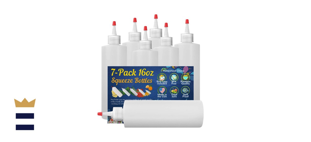 Homestead Choice Plastic Condiment Squeeze Bottles