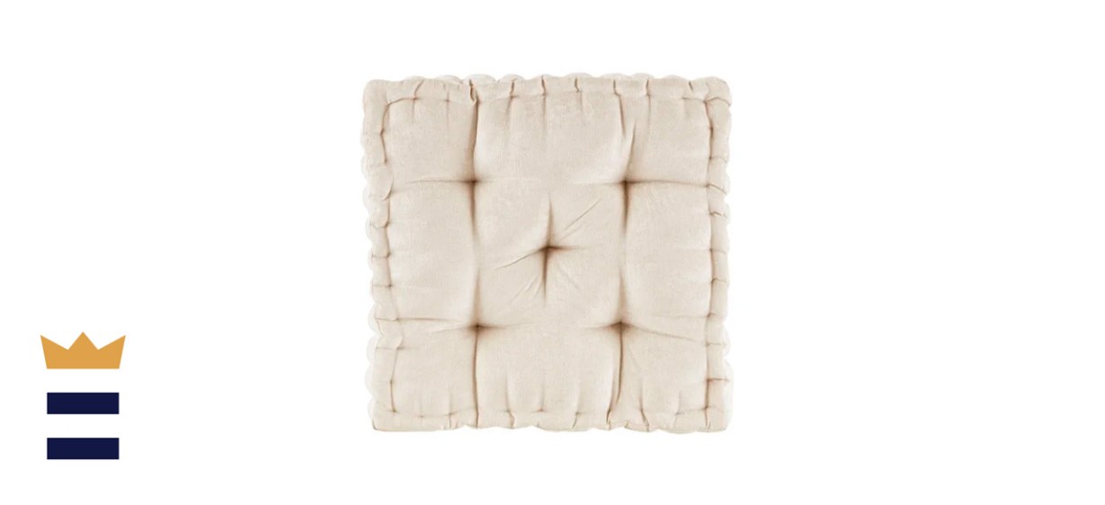 House Of Hampton Darwuin Chenille Square Floor Pillow Cushion