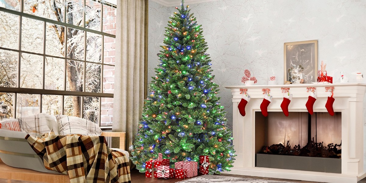 Hykolity 6-ft Prelit Christmas Tree with 250 Color-Changing LED Lights