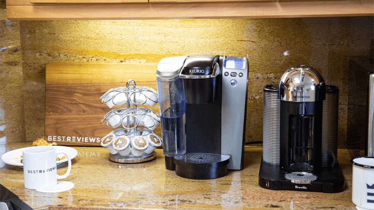 Using Keurig K-Classic Coffee Maker in the kitchen