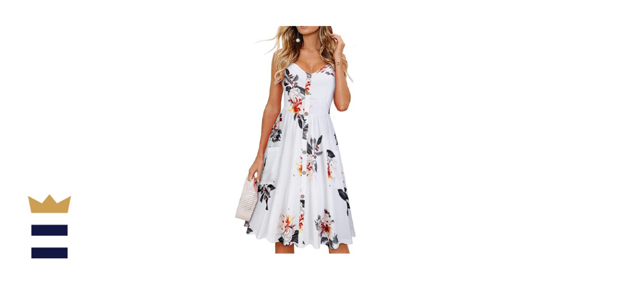 KILIG Button-Down Midi Dress with Pockets