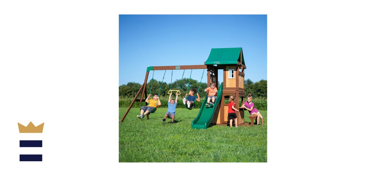 Lakewood All Cedar Wooden Swing Set