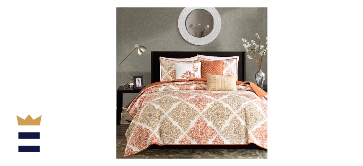 Madison Park Claire Reversible Coverlet Set in Diamond Spice