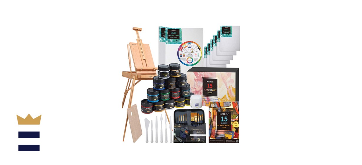 MEEDEN Great Deluxe Value Artist Acrylic Painting Set