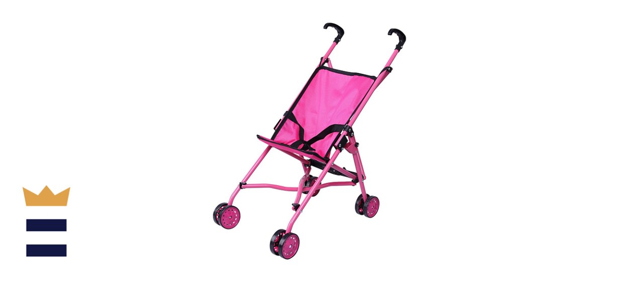 Precious Toys Hot Pink Umbrella Doll Stroller