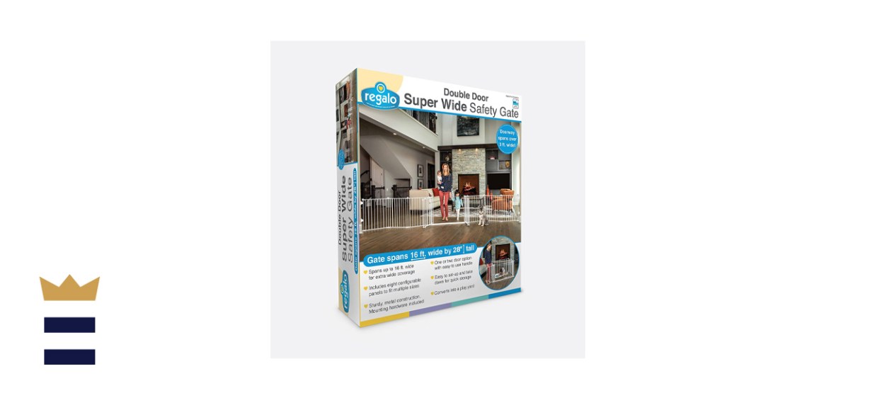 Regalo Double-Door Super Wide Baby Gate and Play Yard 