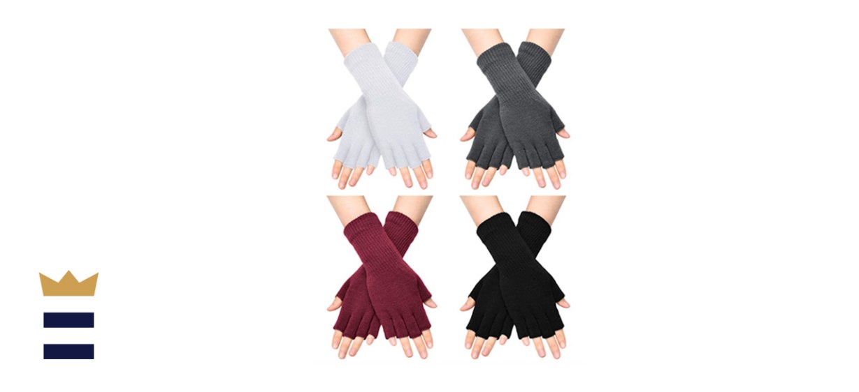 Satinior Fingerless Typing Gloves