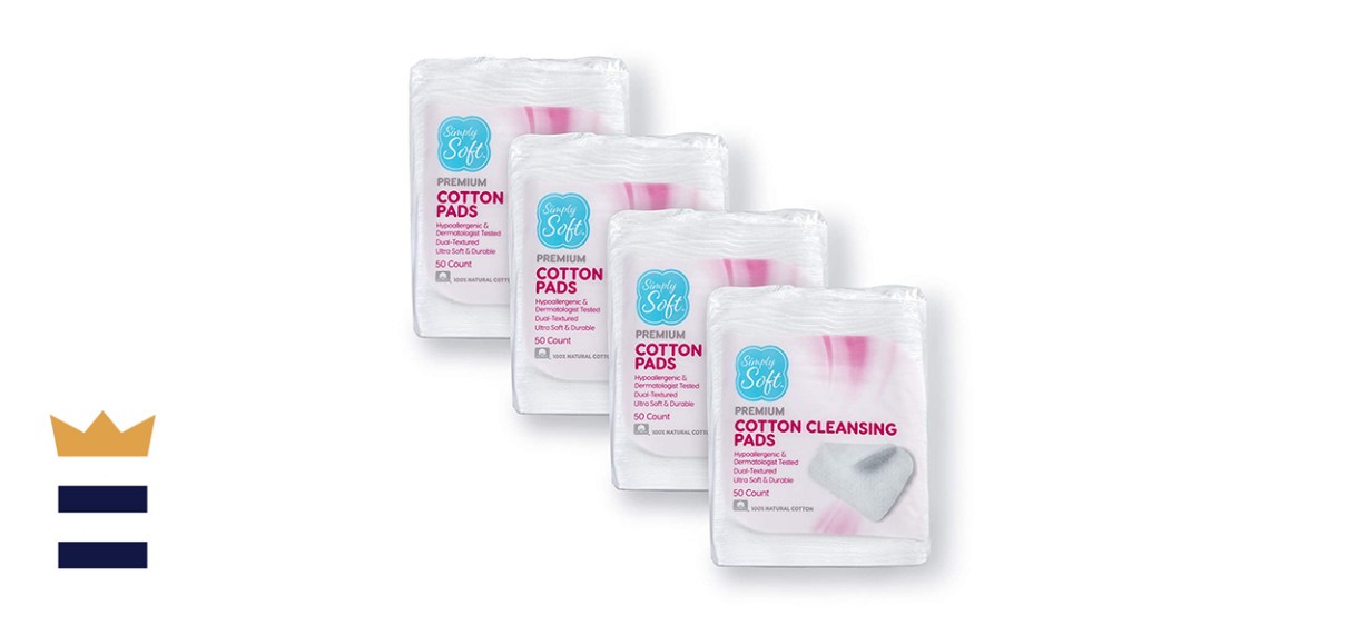 Simply Soft Premium Jumbo Cotton Cleansing Pads