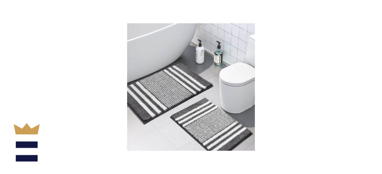 Tindbea Chenille Bathroom Mat Set