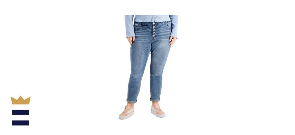 Tinseltown Trendy Plus Trendy Mom Jeans