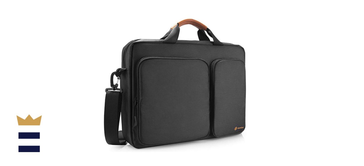 tomtoc Travel Messenger Bag with Protective Laptop Compartment