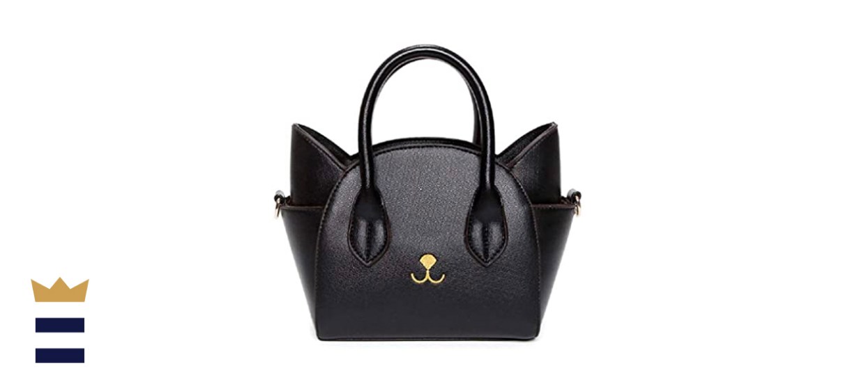 Top Handle Cat Cross Body Shoulder Bag