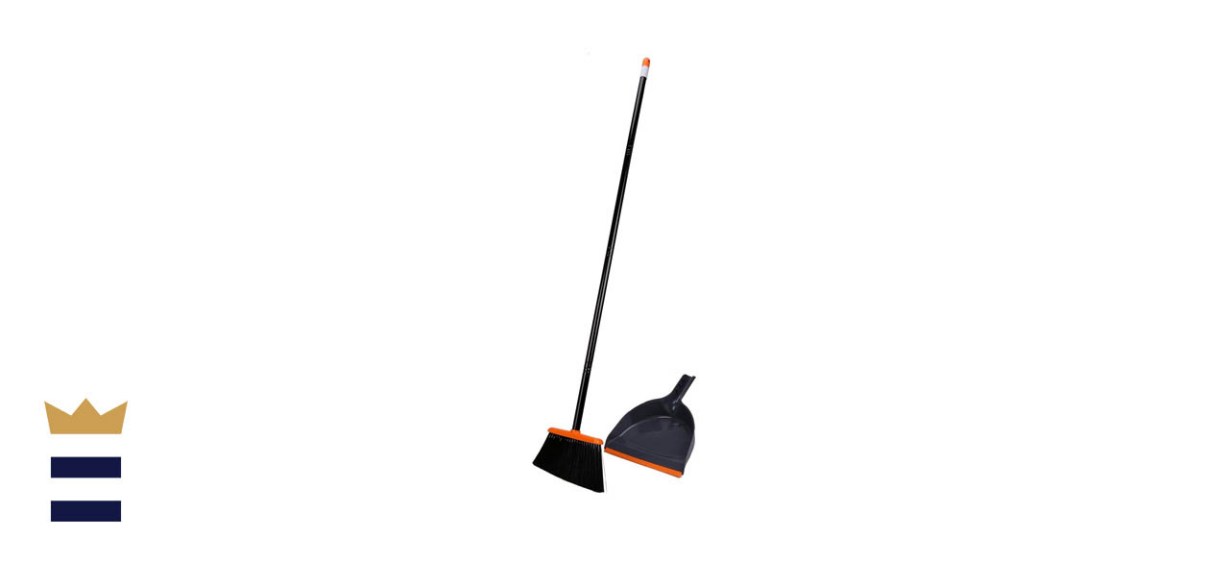 TreeLen Angle Broom and Dustpan