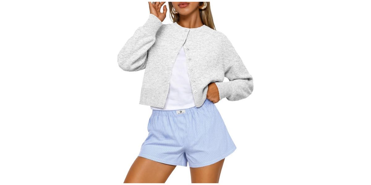 Trendy Queen Cropped Cardigan Sweater