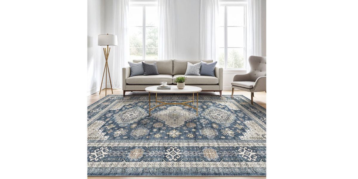 UERMEI 8'x10' Washable Area Rug