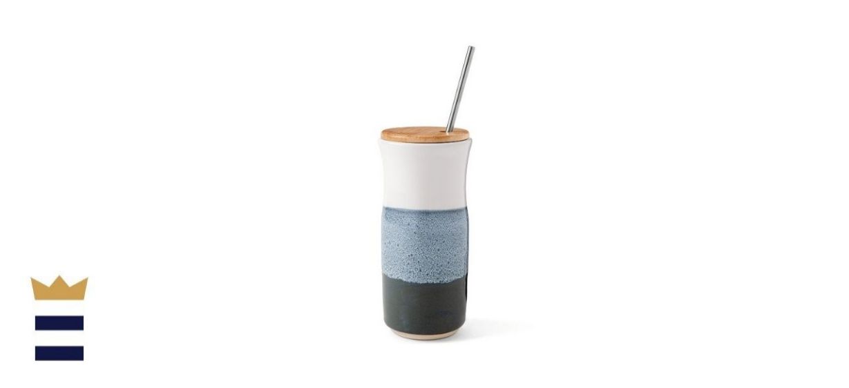 Vicente Franco and Flor Camelio Ceramic Iced Coffee Tumbler