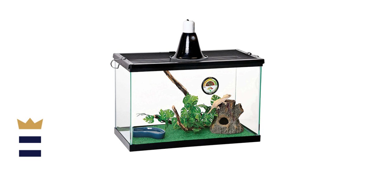 Zilla Tropical Reptile Terrarium Starter Kit With Light and Heat, 10-gallon