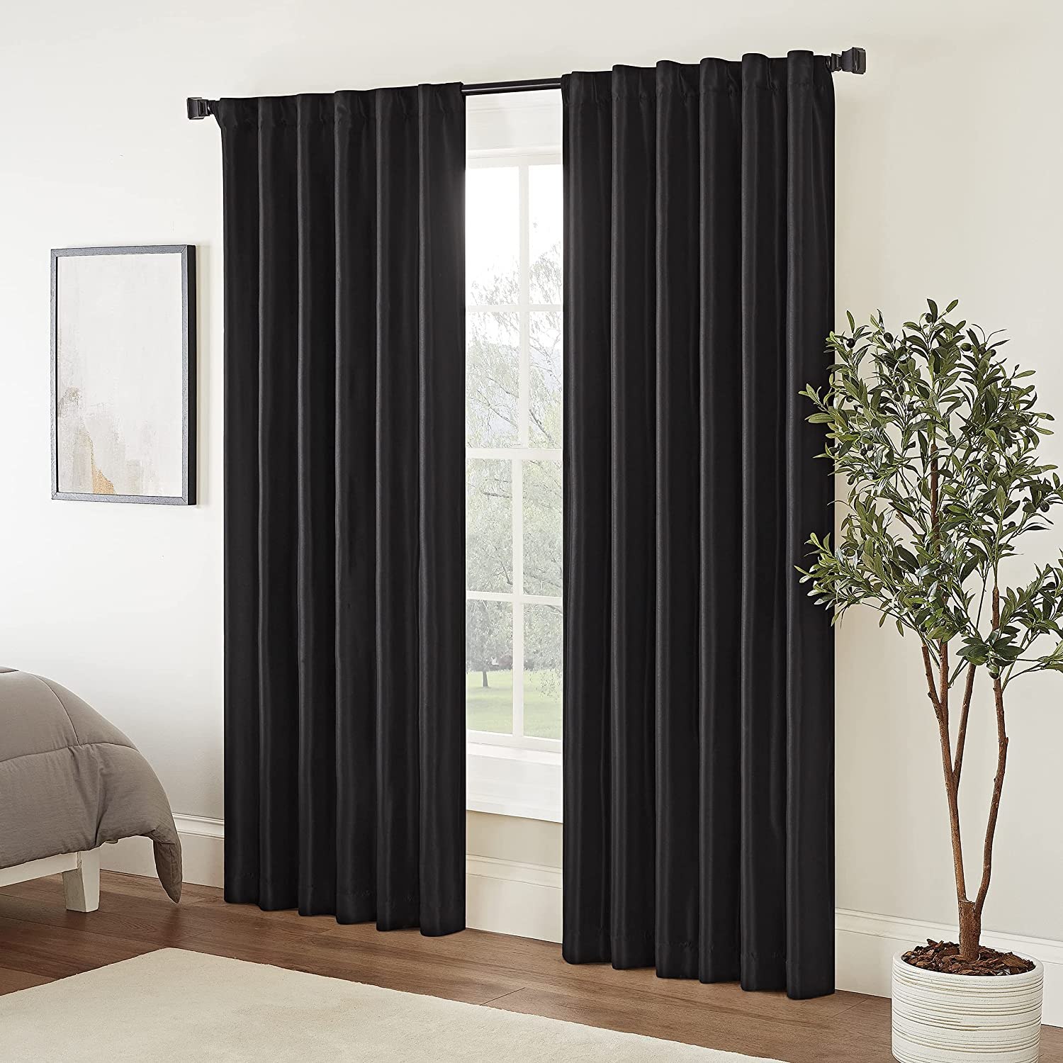 Eclipse Curtains Fresno Modern Blackout Curtain