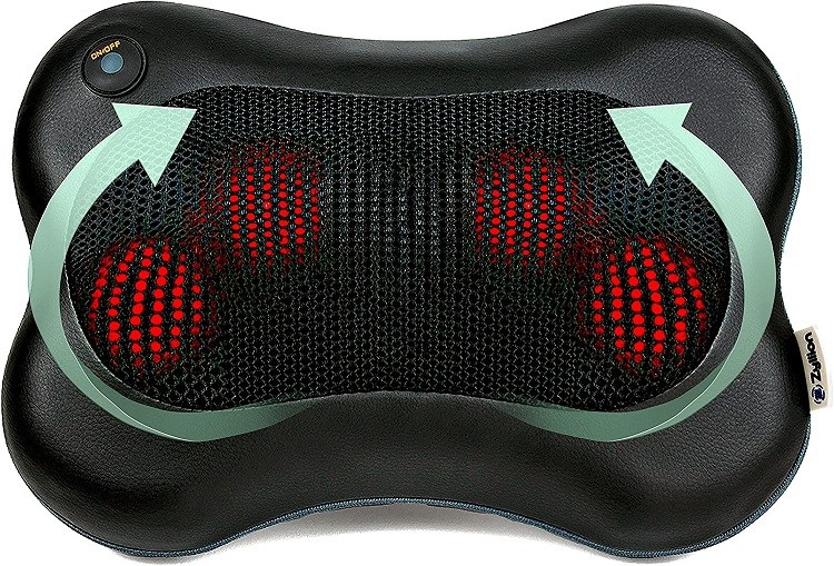 Zyllion Shiatsu Pillow Massager with Heat