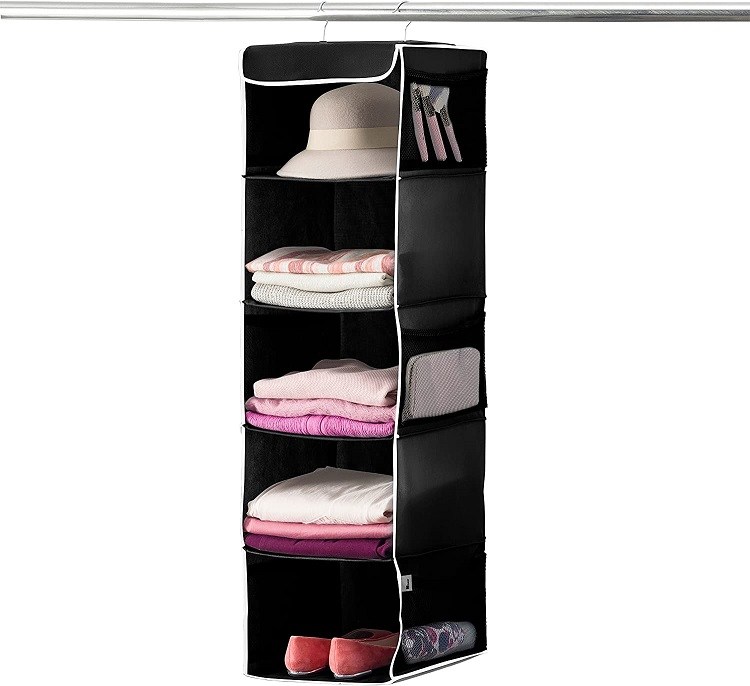 ZOBER 5-Shelf Hanging Closet Organizer