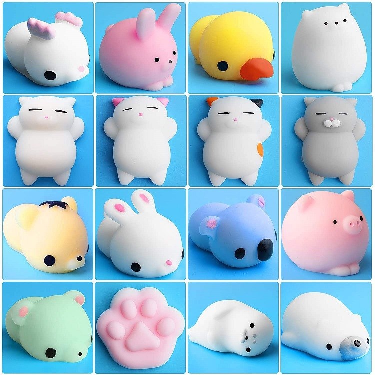 Outee 16-Piece Animal Squishies