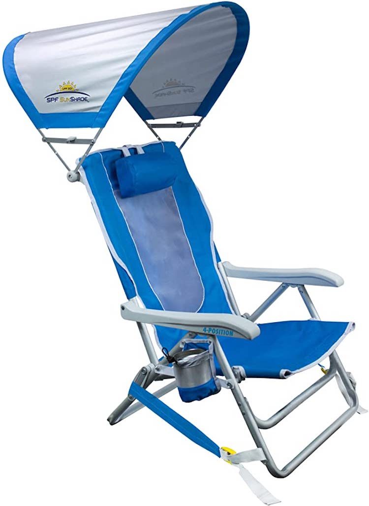 GCI Outdoor Reclining Portable Backpack Beach Chair