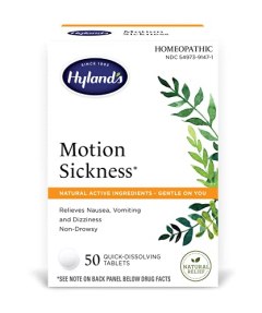 Hyland's Motion Sickness Relief Tablets, Natural Relief of Nausea and Dizziness