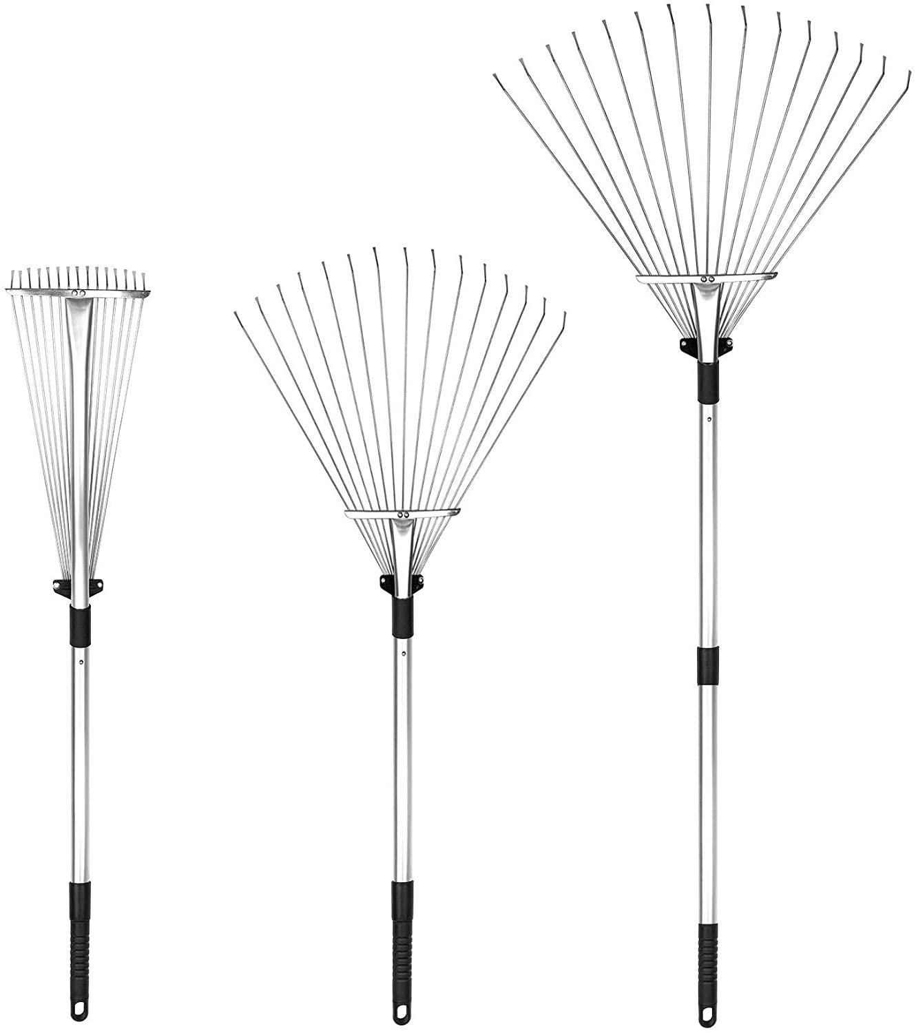 Buyplus Adjustable Garden Rake