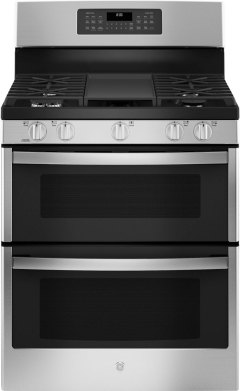 GE 6.8 Cu. Ft. Freestanding Double-Oven Gas Convection Range