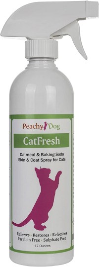 PeachyDog CatFresh Natural Oatmeal Skin & Coat Spray, Waterless