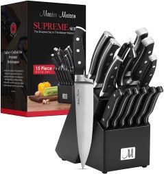 Master Maison 15-Piece Premium Kitchen Knife Set