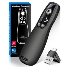 presentation controller device ELISWEEN Wireless Presenter Remote with Volume Control