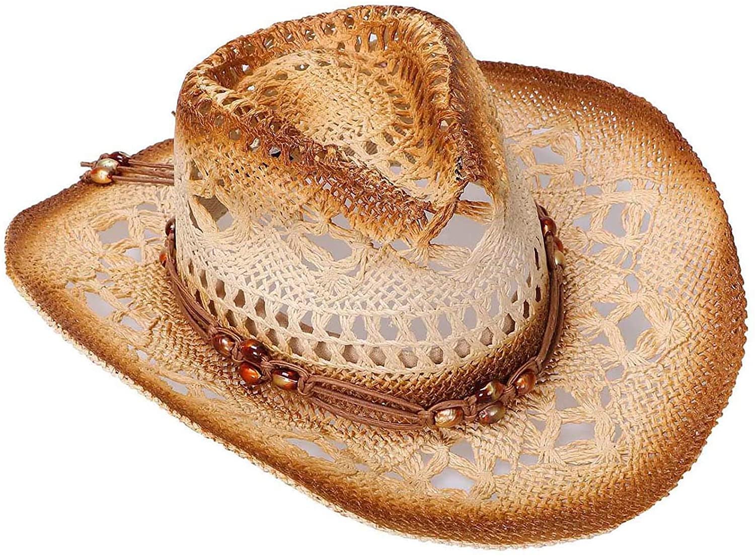 Livingston Men &amp; Women’s Woven Straw Cowboy Hat