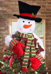luck sea Snowman Tree Topper